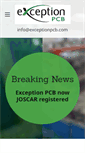 Mobile Screenshot of exceptionpcb.com